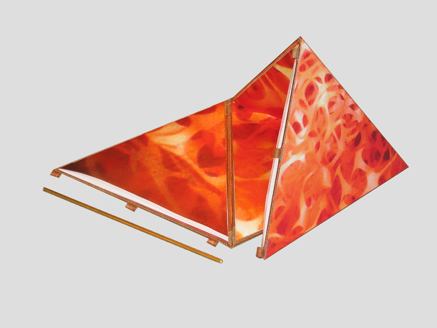 fire book half open large