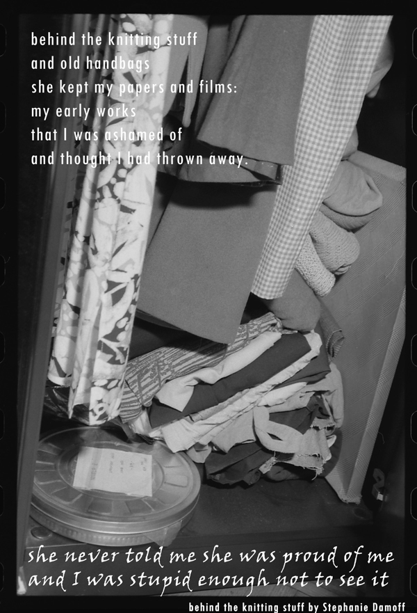 behind the knitting stuff by stephanie damoff