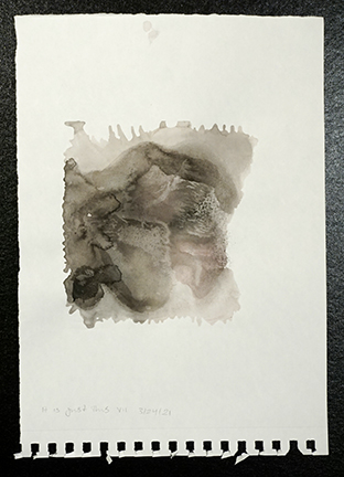 "It is just this VII." Monoprint with watercolor and sumi ink, 9 in. x 12.75 in. $100
